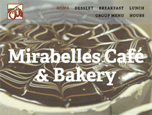 Tablet Screenshot of mirabellescafe.com